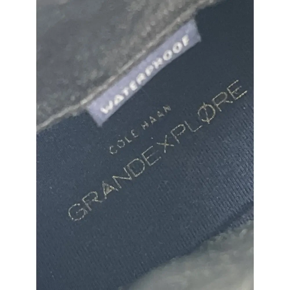 Cole Haan Zero Grand Explore Black Leather Lace Up Round Toe Hiking Boots Sz 10